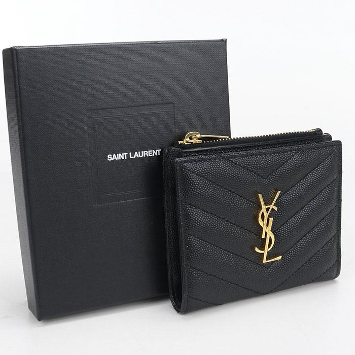 SAINT LAURENT 中古・未使用 サンローラン 二折財布 575879 バイ