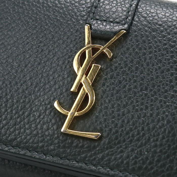 SAINT LAURENT 中古良品 サンローラン 三つ折り財布 669959 タイニー