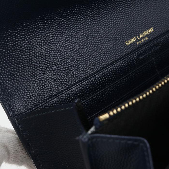 サンローラン ラージ フラップウォレット カサンドラ 372264 長財布二折 SAINT LAURENT 中古 サンローラン 長財布二折 レディース ブランド