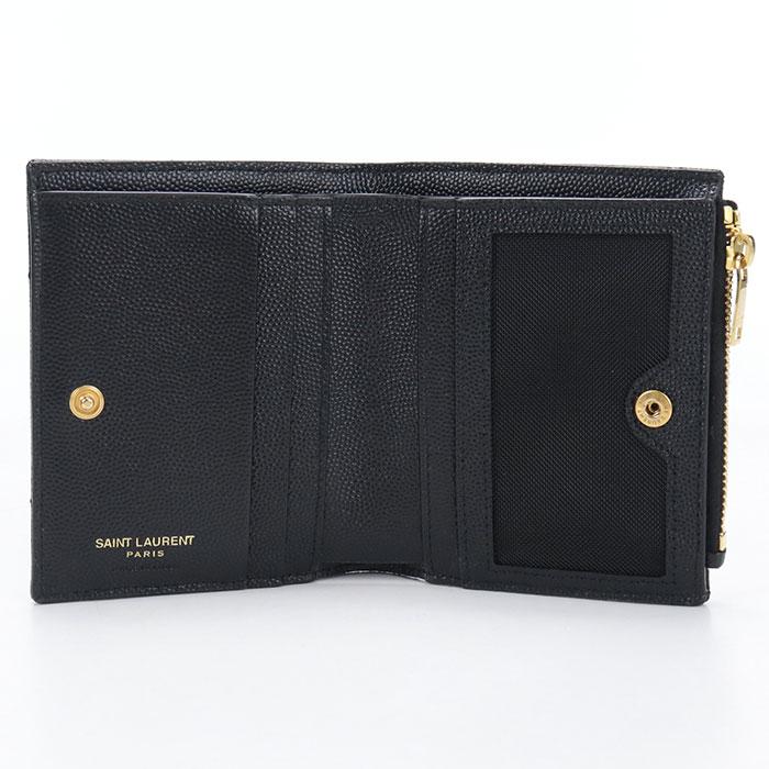 SAINT LAURENT 中古美品 サンローラン 二つ折り財布 575879 バイ