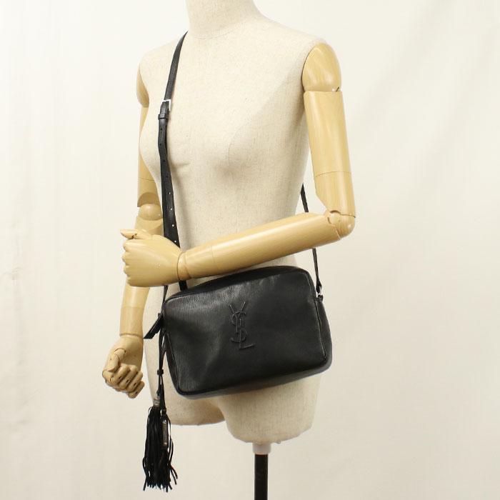 SAINT LAURENT 中古良品 サンローラン 斜め掛け ショルダーバッグ