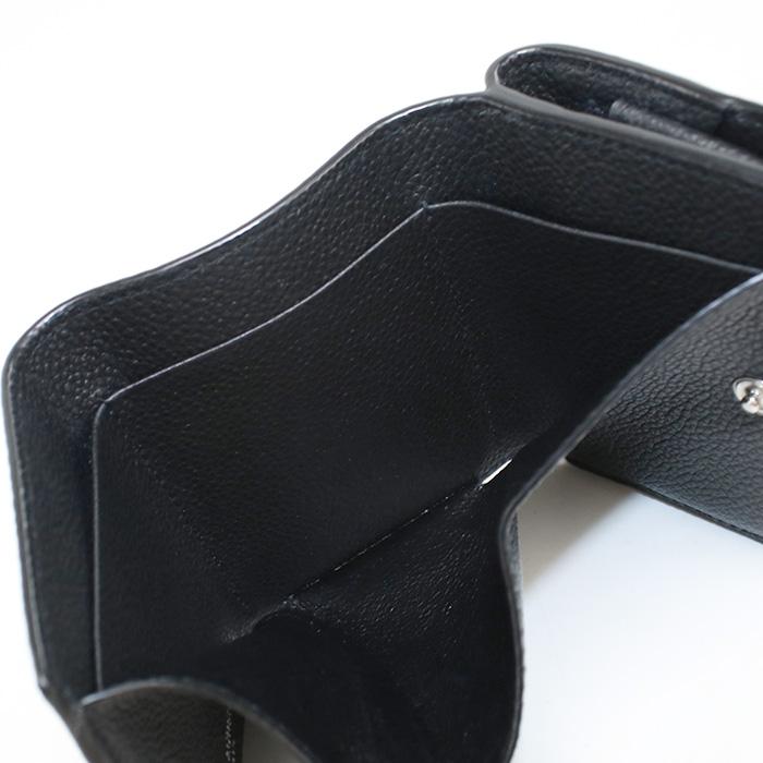【現行／美品】サンローラン 三つ折財布 オリガミ タイニー YSLロゴ／黒C SAINT LAURENT 中古良品 サンローラン 三つ折り財布 669959 オリガミ