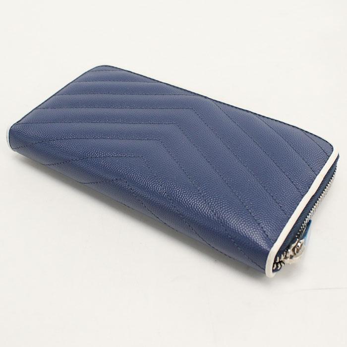 SAINT LAURENT 中古・未使用 サンローラン 長財布ラウンドファスナー 