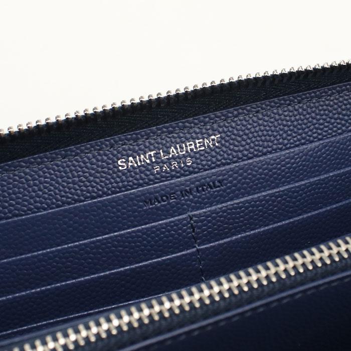 SAINT LAURENT 中古・未使用 サンローラン 長財布ラウンドファスナー 