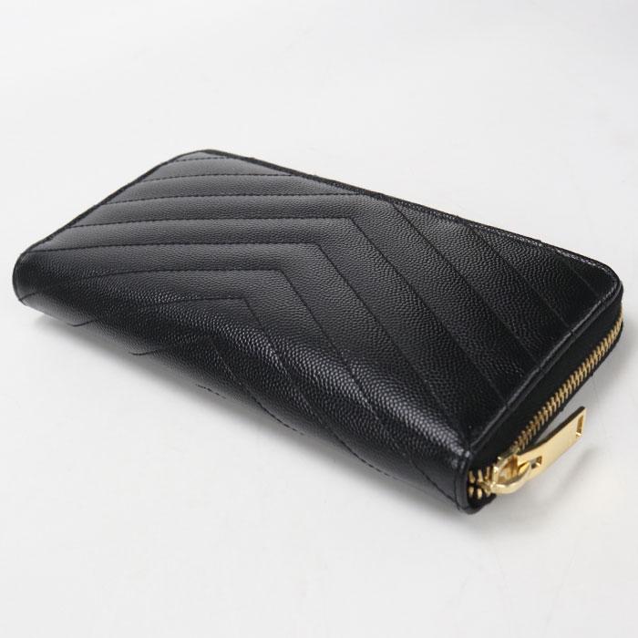 SAINT LAURENT 中古良品 サンローラン 長財布ラウンドファスナー