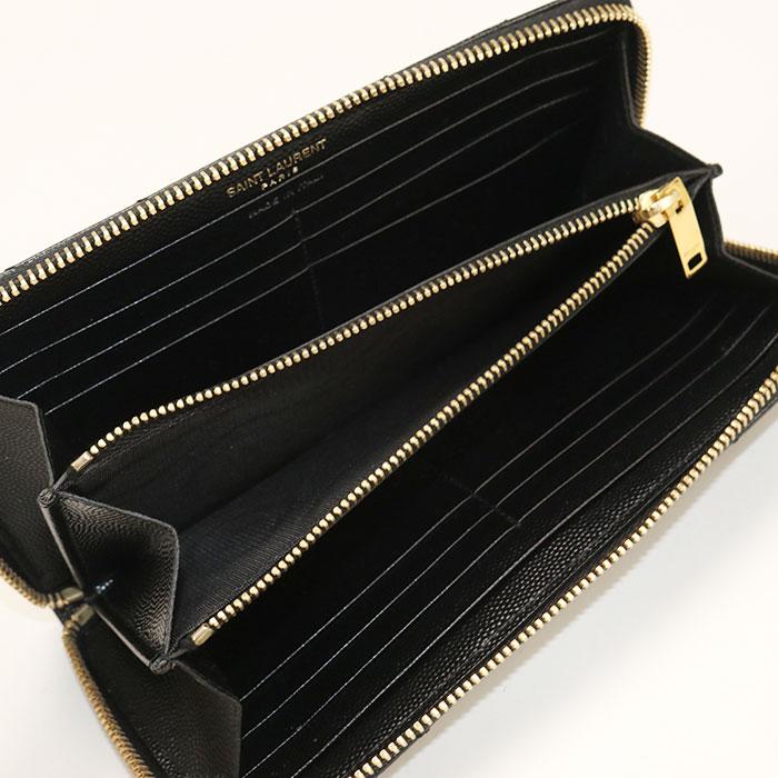SAINT LAURENT 中古良品 サンローラン 長財布ラウンドファスナー