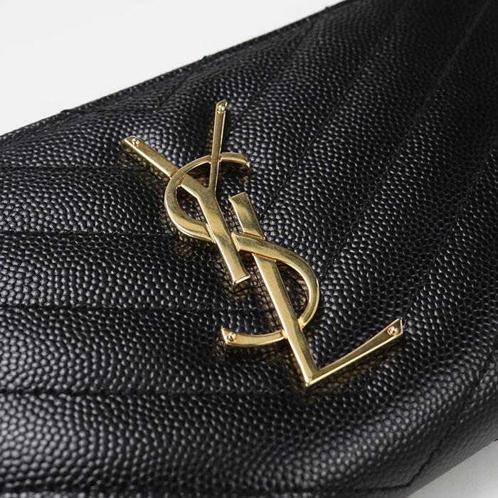 SAINT LAURENT 中古良品 サンローラン 長財布ラウンドファスナー