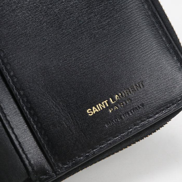 SAINT LAURENT 中古良品 サンローラン 二つ折り財布 635263 レディース