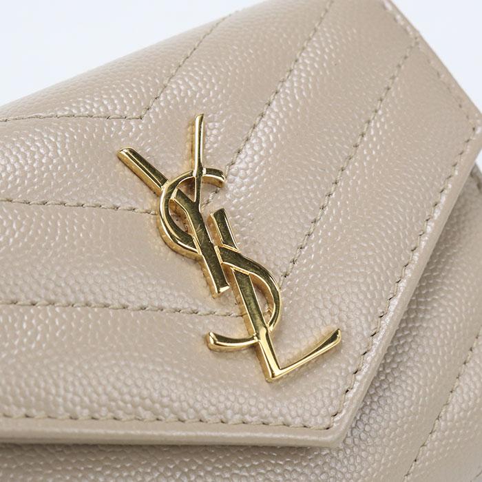 SAINT LAURENT 中古良品 サンローラン 三つ折り財布 692061 マルチ