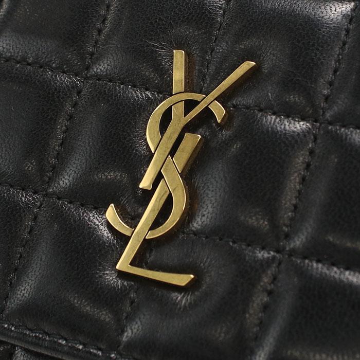 SAINT LAURENT 中古良品 サンローラン 長財布二折 801688 ラージ