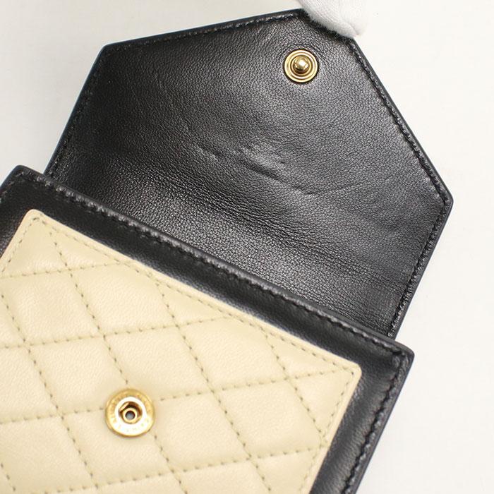 SAINT LAURENT 中古良品 サンローラン 三つ折り財布 712688 マルチ
