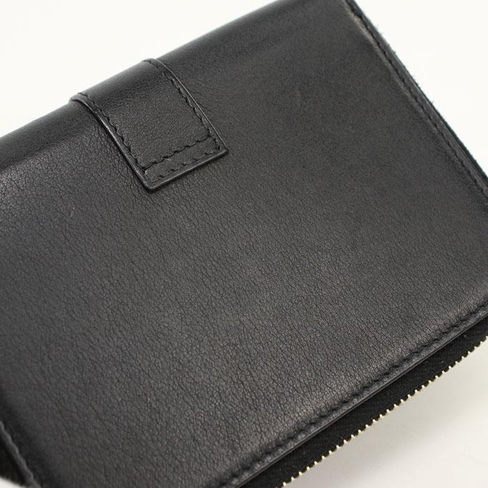 SAINT LAURENT 中古良品 サンローラン 二つ折り財布 532867 YSLロゴ