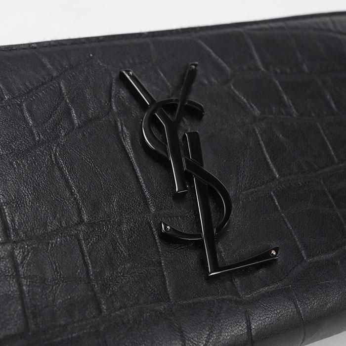 SAINT LAURENT 中古良品 サンローラン 長財布ラウンドファスナー