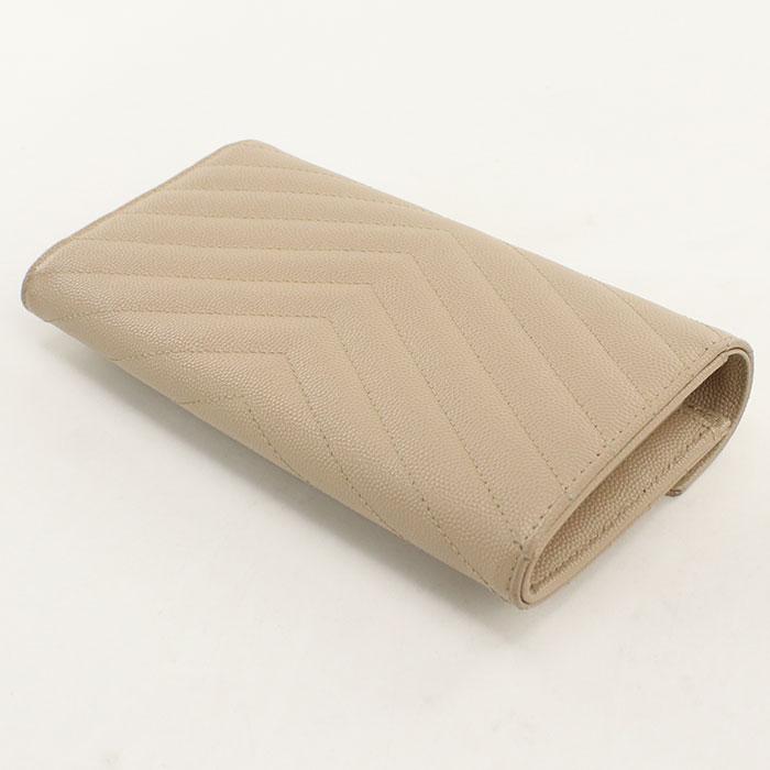 SAINT LAURENT 中古美品 サンローラン 長財布二折 372264 ラージ