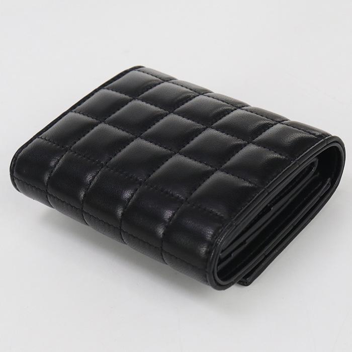 SAINT LAURENT 中古良品 サンローラン 三折財布 759490 レディース  