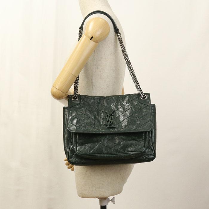 SAINT LAURENT PARIS （ｻﾝﾛｰﾗﾝﾊﾟﾘｽ） ニキ ベイビー レザーチェーン