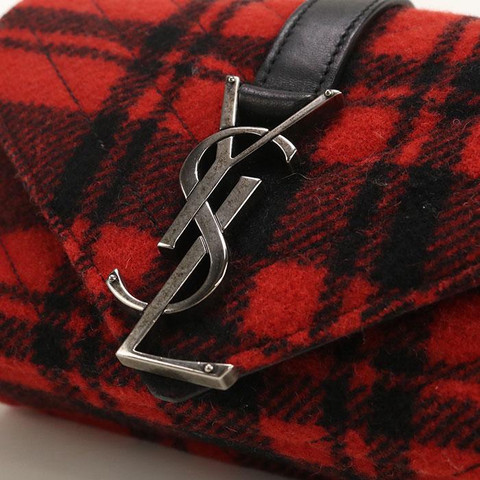 SAINT LAURENT 中古良品 サンローラン 斜め掛け ショルダー