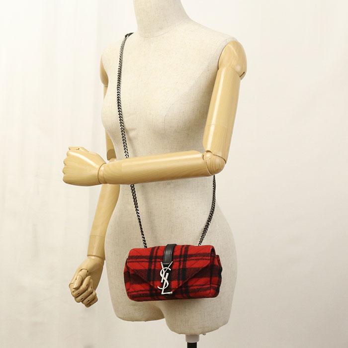 SAINT LAURENT 中古良品 サンローラン 斜め掛け ショルダーバッグ  