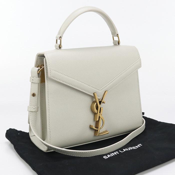 中古美品SAINT LAURENT サンローラン ハンドバッグ 623930 2WAYハンドバッグ カサンドラ レディース アイボリー SAINT LAURENT 中古良品 サンローラン ハンドバッグ 623930 2WAYバッグ