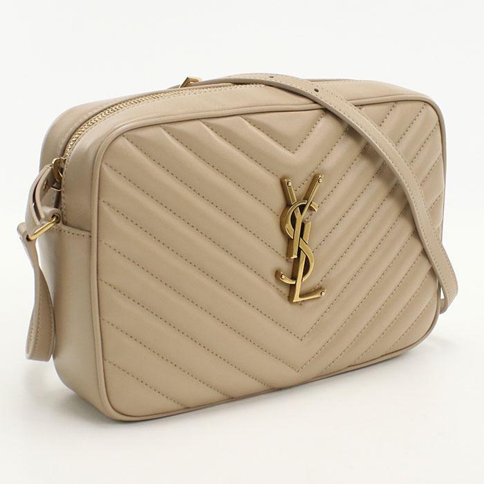 中古良品SAINT LAURENT サンローラン 斜め掛け ショルダーバッグ 761554 カメラバッグ ルー レディース ベージュ SAINT LAURENT 中古良品 サンローラン 斜め掛け ショルダーバッグ