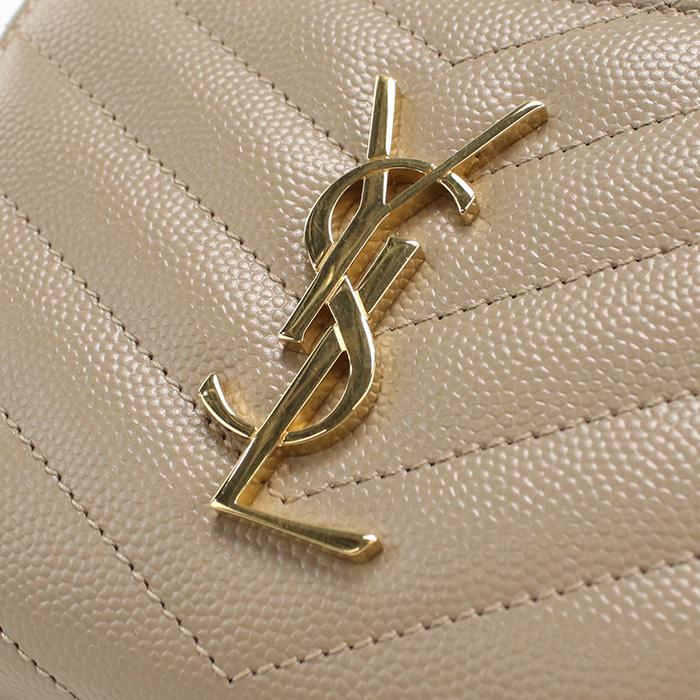 SAINT LAURENT 中古美品 サンローラン 二折財布 403723 コンパクト