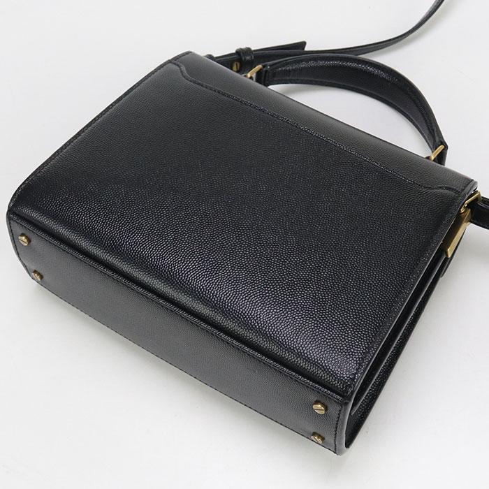 中古良品SAINT LAURENT サンローラン ハンドバッグ 623930 トップハンドル カサンドラ レディース ブラック SAINT LAURENT 中古良品 サンローラン ハンドバッグ 623930 トップ