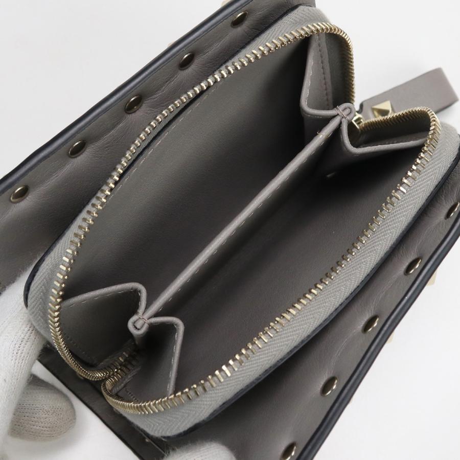 中古・未使用ヴァレンティノVALENTINO ロックスタッズミニウォレット