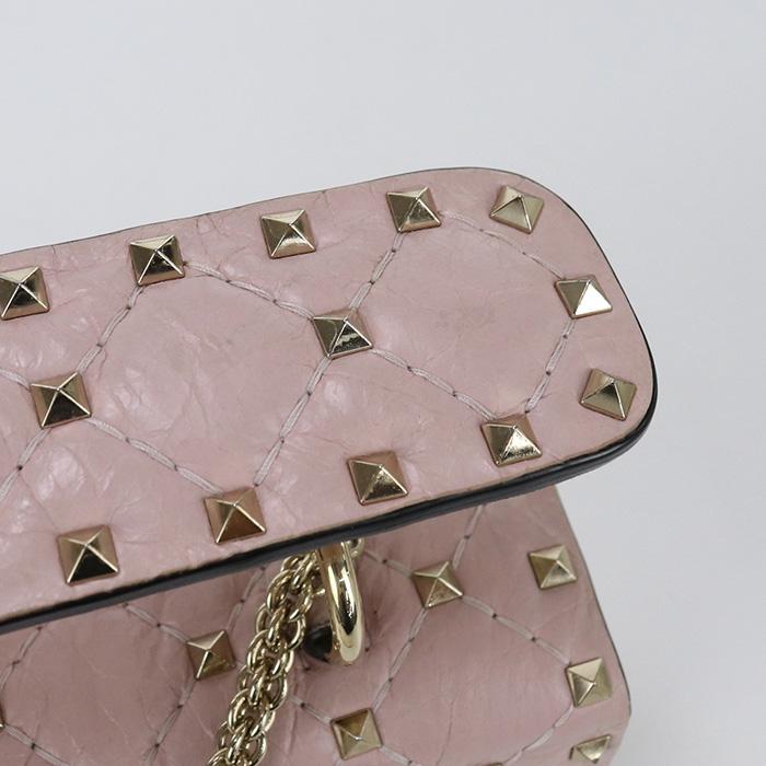 中古ヴァレンティノVALENTINO ロックスタッズ チェーンショルダー 