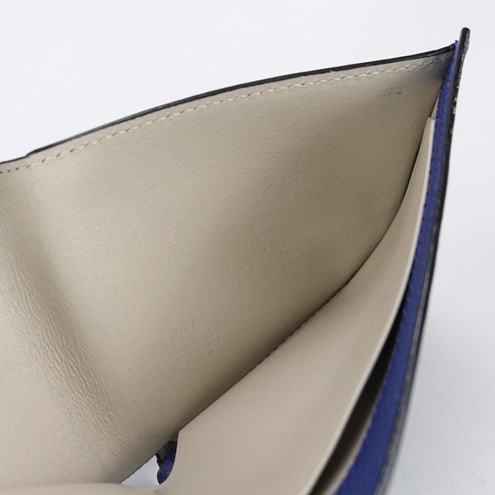 【中古・未使用】Valextra ヴァレクストラ 二つ折り財布 V8L04 二つ折り 6カード ユニセックス ブルー Valextra（ヴァレクストラ） 中古・未使用 二つ折り財布 V8L04二つ折り