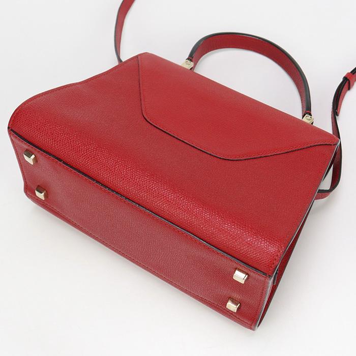 中古良品Valextra ヴァレクストラ ハンドバッグ N 448850 ミニ イジィデ レディース レッド Valextra（ヴァレクストラ） 中古良品 ハンドバッグ N 448850 ミニ