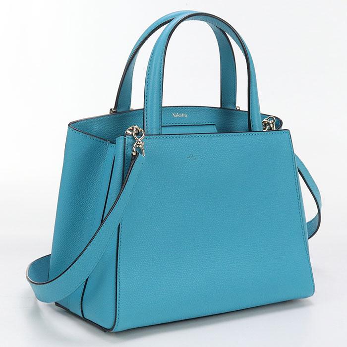 中古良品Valextra ヴァレクストラ ハンドバッグ WBTR0095028LOC99 スモール トリエンナーレ 2WAY レディース ブルー Valextra（ヴァレクストラ） 中古良品 ハンドバッグ WBTR0095028LOC99