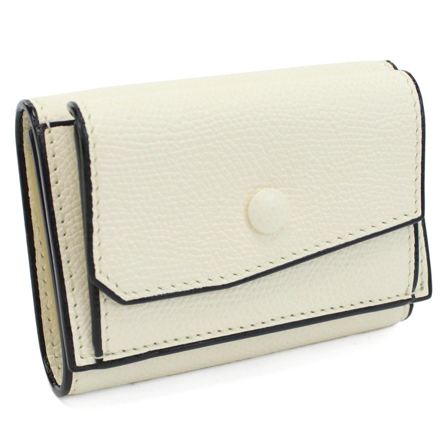 Valextra ヴァレクストラ 三折財布小銭入付き V8L26 028 000W レディース ホワイト Valextra（ヴァレクストラ） 三折財布小銭入付き V8L26 028 000W