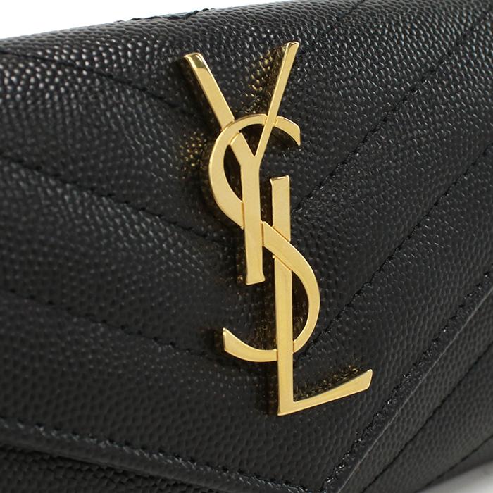 SAINT LAURENT サンローラン 名刺入れ レディース ブラック 414404