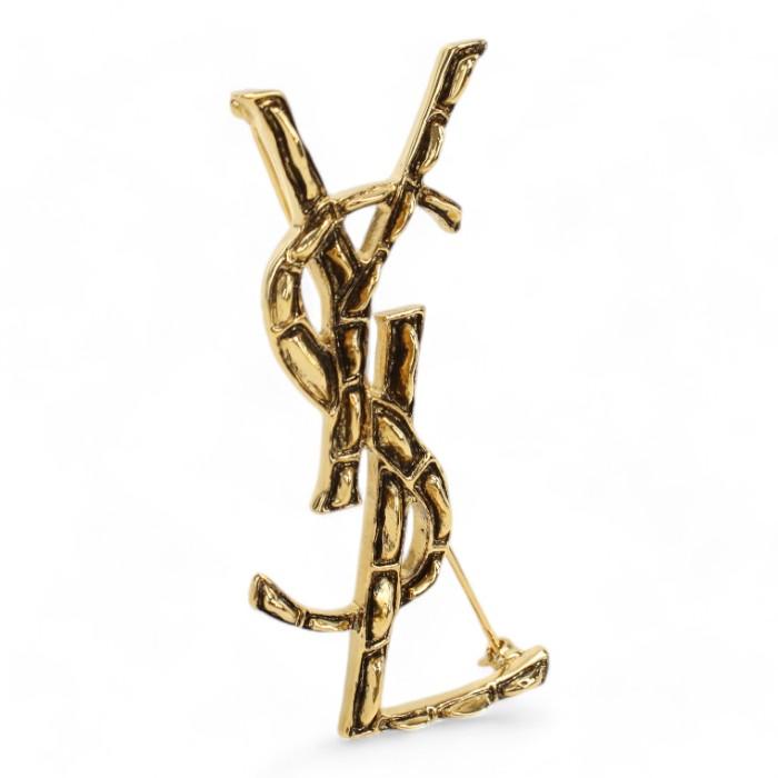 サンローラン　ブローチ　ゴールド 新品 サンローラン SAINT LAURENT ブローチ 470371 ゴールド