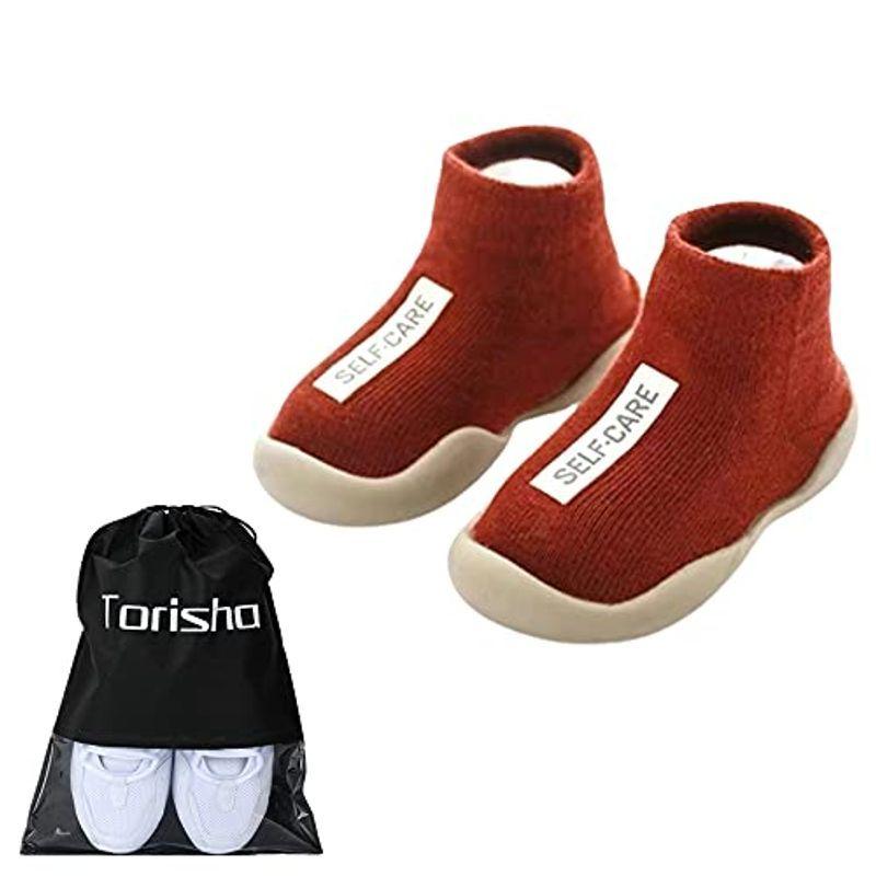 Torisha ベビーシューズ 滑り止め 男の子 女の子 ファーストシューズ 赤ちゃん トレーニングシューズ キッズ 通気性 ソックスシ メーカー公式ショップ
