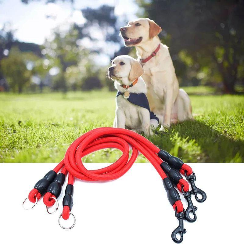 ペット牽引ロープ2頭引き散歩用 リード　訓練リード 中型犬　小型犬用　犬リード