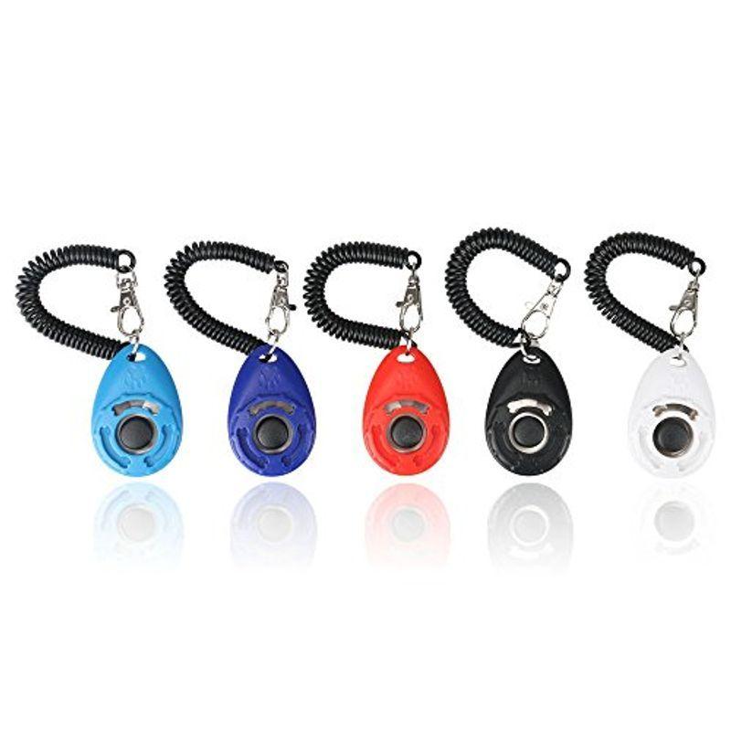 送料無料キャンペーン Leeko クリッカー ペット クリッカートレーニング 犬 猫 しつけ用品 訓練用品 5色5個入れ リストストラップ付き Dprd Jatimprov Go Id