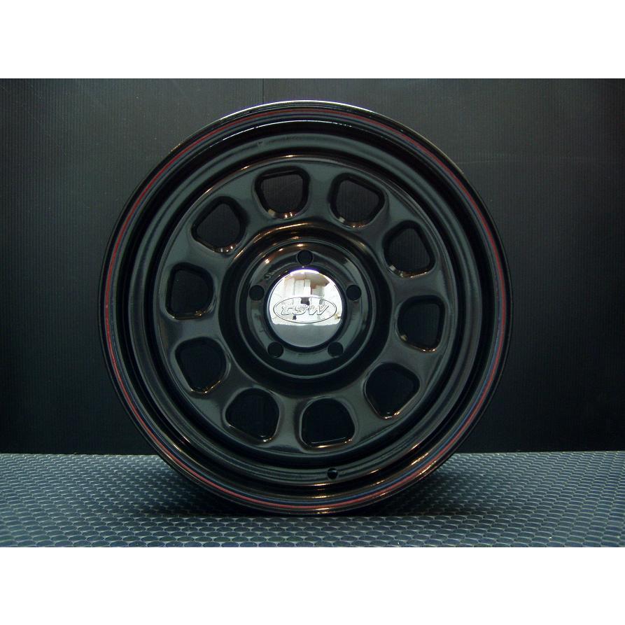 TSW DAYTONA ブラック 16X7J+35 5穴114.3 ホイール4本セット（100系ハイエース 152系ハイラックスなどに）の画像