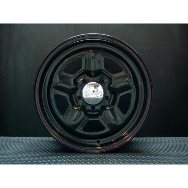 ハイエース等に　15インチホイール　4本セット TSW STAR ブラック 16X7J+35 5穴114.3 ホイール4本セット （100