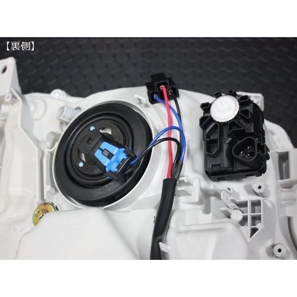 ハイエース 200系 4型純正タイプ LEDヘッドライト クロームインナー（S-GL DX ワゴンGL グランドキャビン 4型 5型 6型 7型）の画像