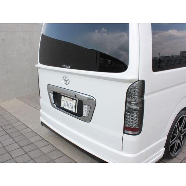 200系ハイエース ワイド TPDエアロ リアゲートウイング未塗装 ＜S-GL