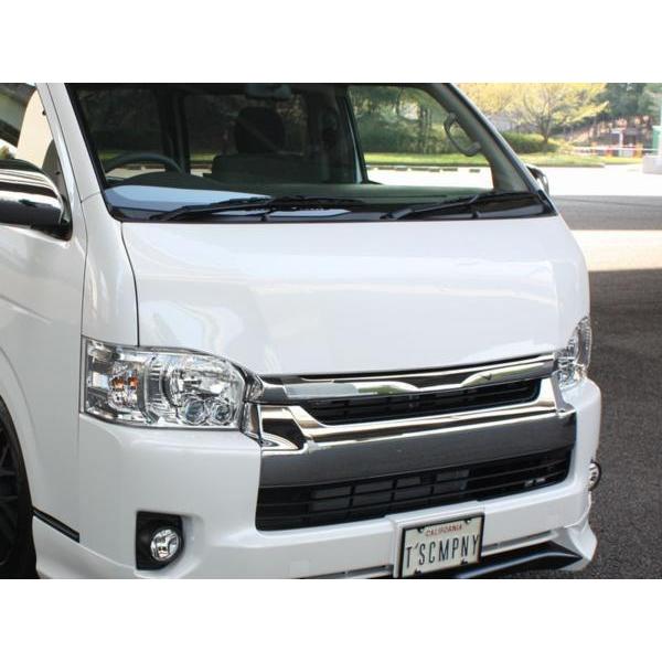 200系ハイエース ワイド TPD 4型ユーロフェイスボンネット塗装済