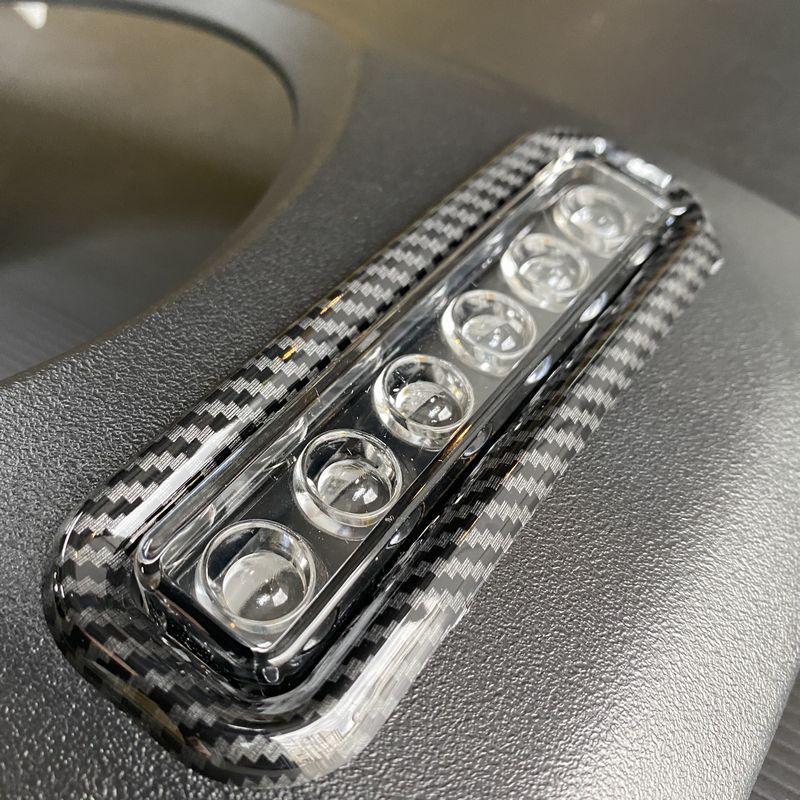 新型 ジムニー JB64 ジムニーシエラ JB74 カスタムパーツ W-TYPE マットブラックカーボンダクトグリル （LED デイライト＆ウインカー） |  | 05
