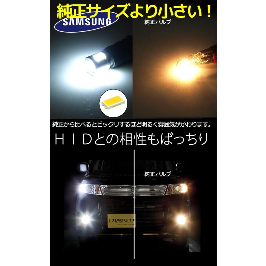 t10 バルブ led 爆光 8W led ポジションランプ ルームランプ ライセンスランプ 汎用 車 12V ウェッジ 2個セット｜bigkmartjapan｜04