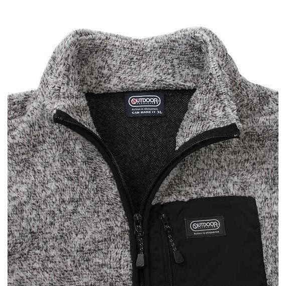 クリアランスセール 大きいサイズ メンズ Outdoor Products 裏メッシュボアフリースジャケット 8l セール品のため返品交換不可 1158 00 1 69 大きいサイズの専門店ビックリベロ 通販 Yahoo ショッピング