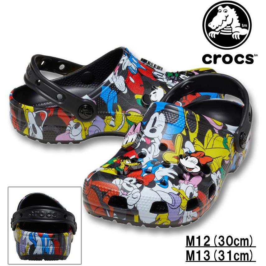 大きいサイズ crocs クロックス サンダル MICKEY AND FRIENDS CLASSIC CLOG マルチ M12/30cm M13/31cm 1240-5343-1-90 crocs（クロックス） 大きいサイズ メンズ サンダル MICKEY AND
