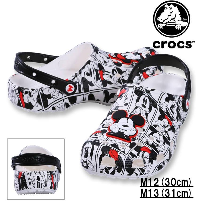 大きいサイズ crocs クロックス サンダル MICKEY AND MINNIE CLASSIC CLOG マルチ M12/30cm M13/31cm 1240-5344-1-90 crocs（クロックス） 大きいサイズ メンズ サンダル MICKEY AND MINNIE