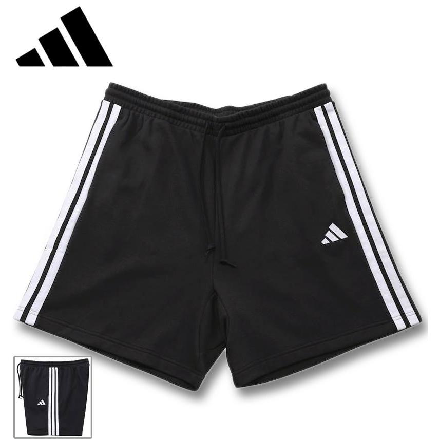 adidas（アディダス） 大きいサイズ メンズ ESS 3ST スウェット ハーフ