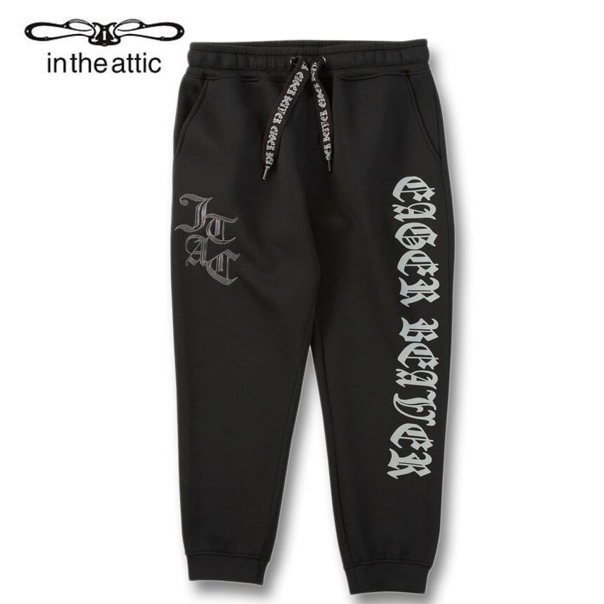 大きいサイズ in the attic ダイバーボンディングジョガーパンツ 3L 4L 5L 6L ブラック ラッピング可 送料無料 即日発送 in the attic（インジアティック） 大きいサイズ メンズ ダイバー