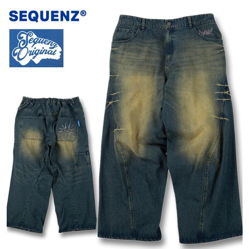 大きいサイズ SEQUENZ ウォッシュドデニムパンツ 3L 4L 5L 6L ローズ ラッピング可 送料無料 即日発送 大きいサイズ メンズ SEQUENZ ウォッシュド デニムパンツ 3L 4L 5L 6L